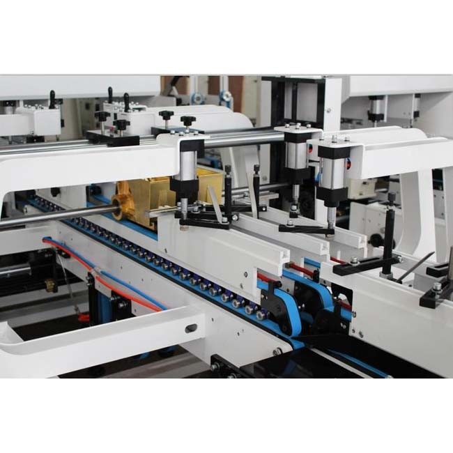 Automatic 4 And 6 Points Box Folder Gluer Machine 1200PCS Group For Any Size Box