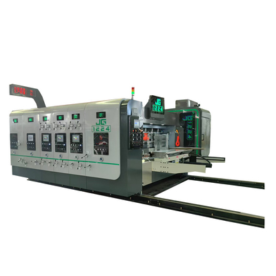 Flexo 3 Color Printer Cardbaord Corrugated Board Slotter Die Cutter With Knives Machine