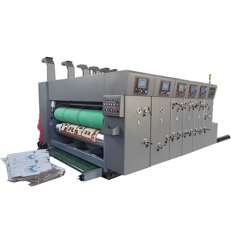 1 Color Corrugated Box Printing Machine With Long Life Knives And Chrome Plated Feed Rollers