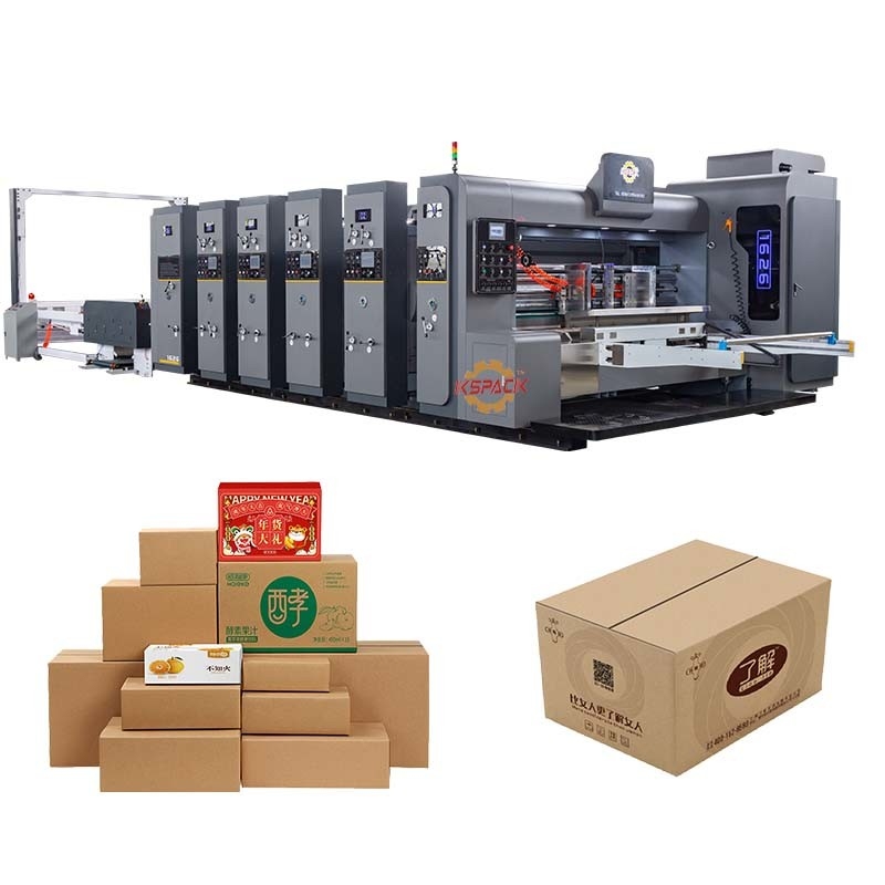 5 Color Corrugated Board Carton Box Cardboard Box Printer High Speed