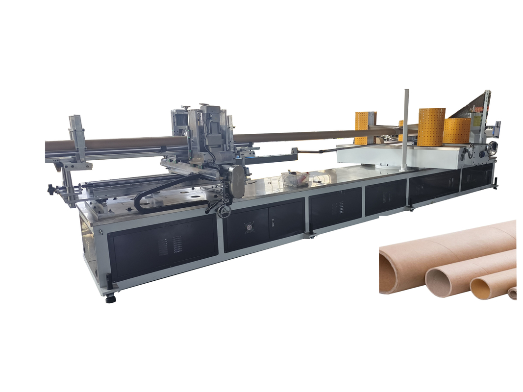 Automatic Paper Core Machine Kraft Cardboard Tube Cutting Machines Tissue Paper Tube Making Machine